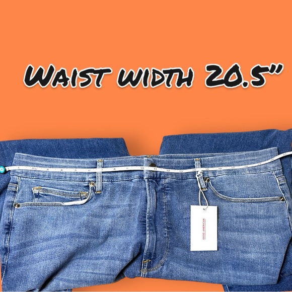 🎉HP🎉 NWT GOOD AMERICAN Good Legs Skinny Jeans in light indigo wash. Size 24 👖 - Picture 5 of 15